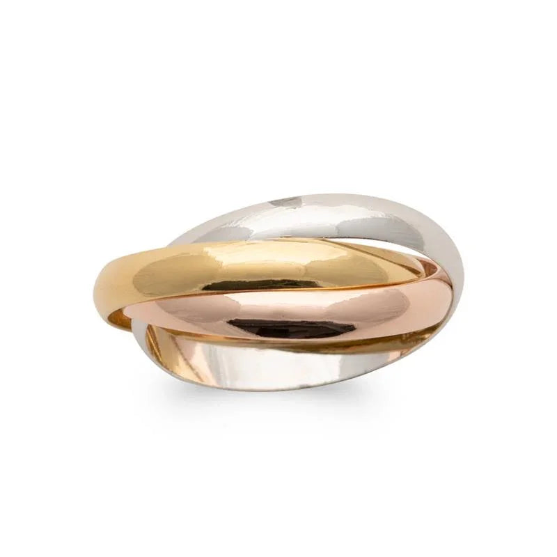 Anillo de Eslabones Entrelazados – Bañado en Oro / Plata | Azuline ver 3
