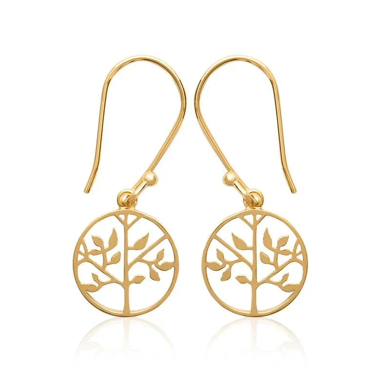 Tree of Life - Gold Plated - Earrings