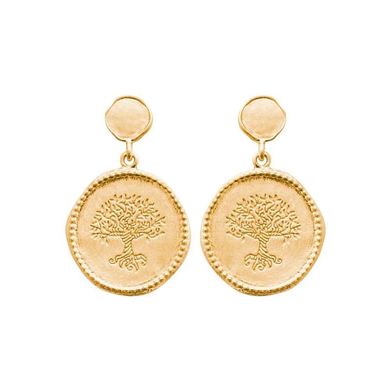 Tree of Life - Gold Plated - Earrings