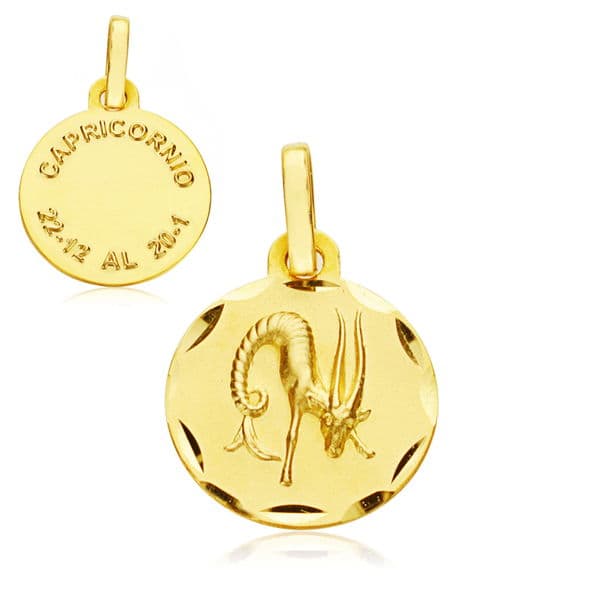 9K Sternzeichen-Medaille Steinbock 13MM