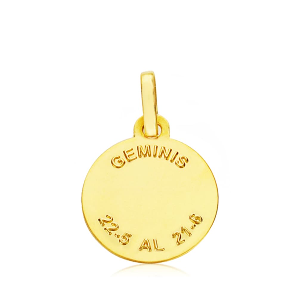 18K Sternzeichen-Medaille Zwillinge 13MM