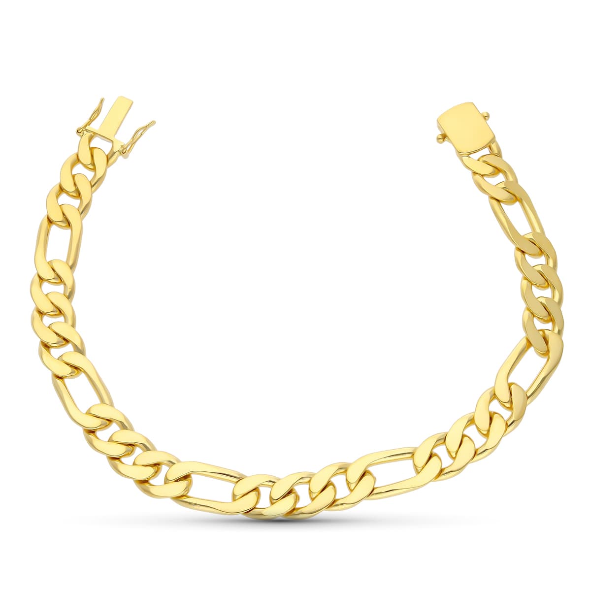 Pulseira em ouro amarelo maciço 18K 215 cm 8 mm