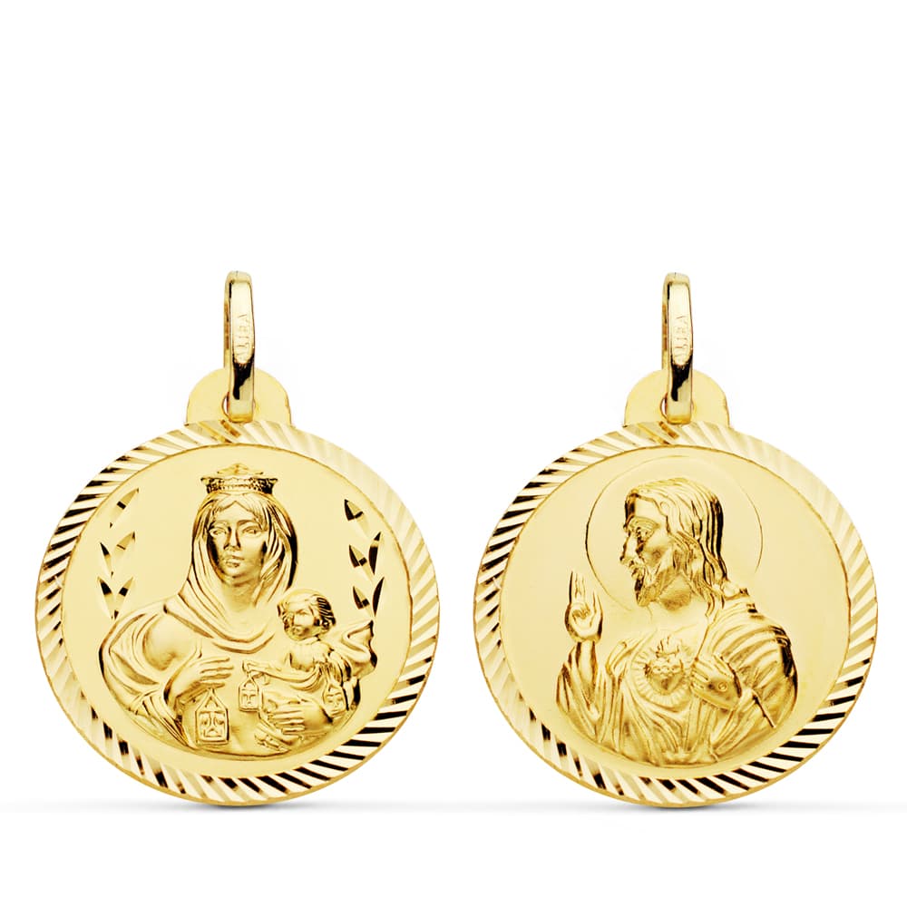 Medalla Escapulario 18K 22MM