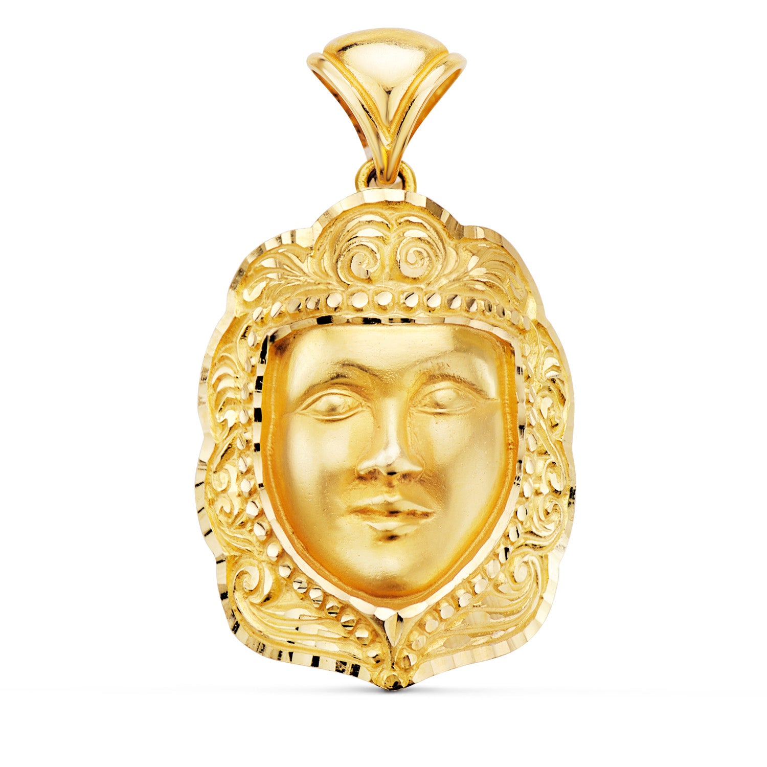 Medaile 18K Virgin Rocio 35 X 25 mm