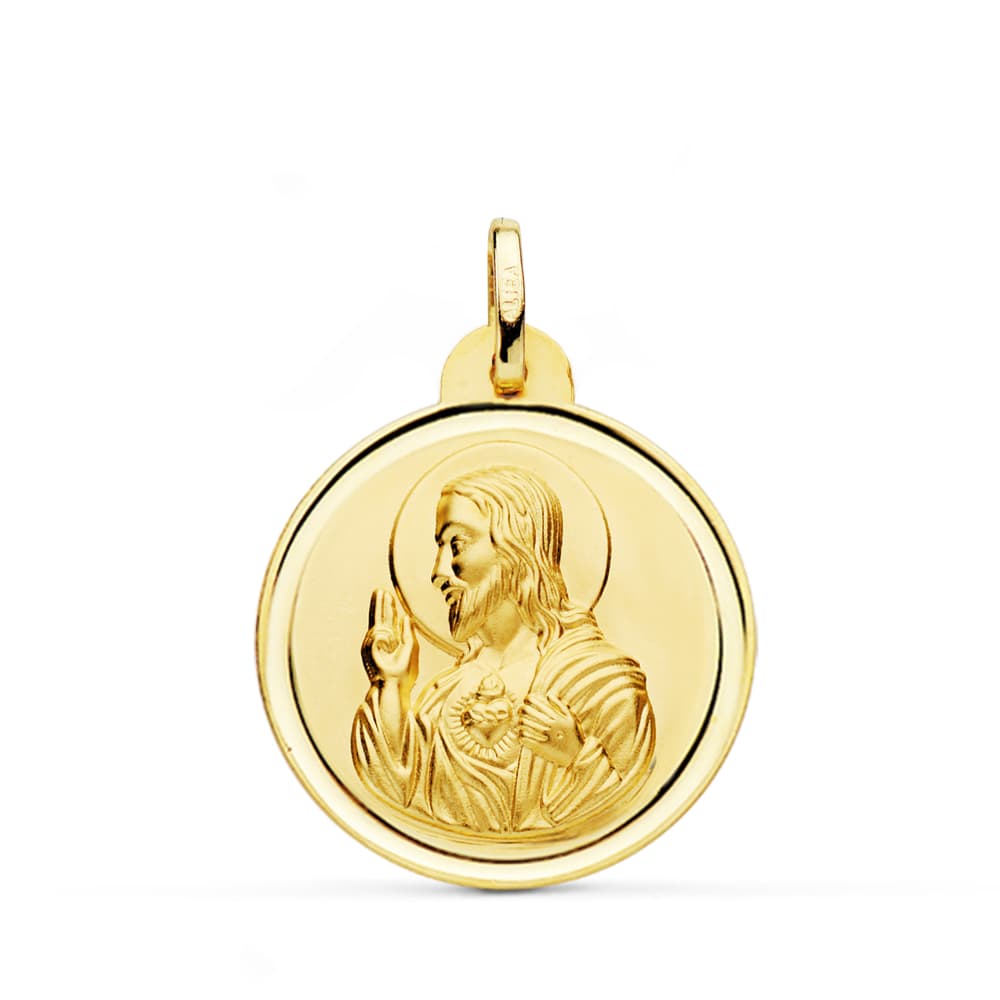 18K Herz-Jesu-Medaille 24 mm