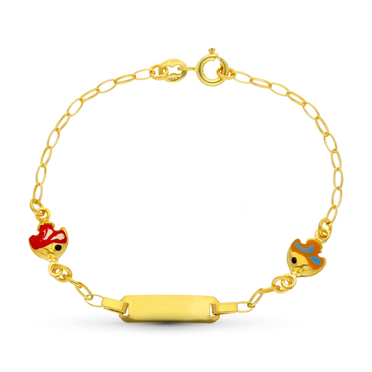 Bracciale Gourmet Pesce In Oro Giallo 18 Carati 135 Cm