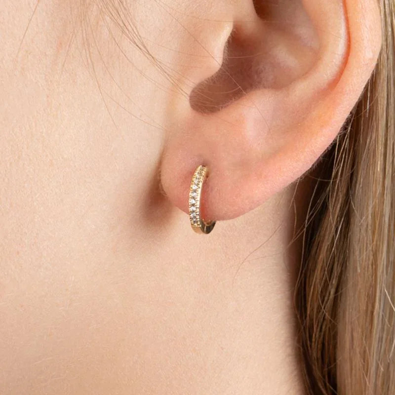 Creolen – Mini – vergoldet, Ansicht 2