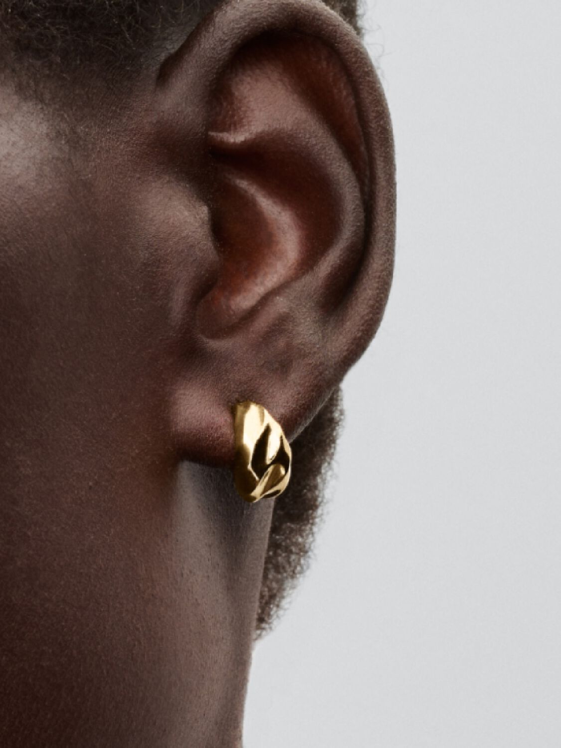 Créoles Ondulées - Doré - Boucles d'oreilles Pandora