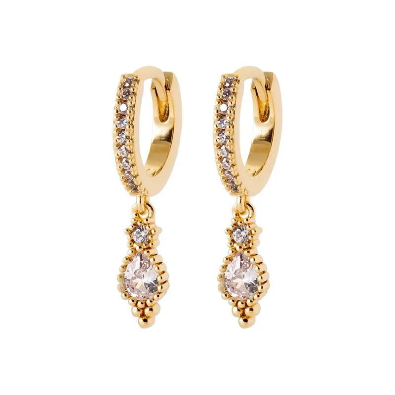 Kreolen - Charm - vergoldet