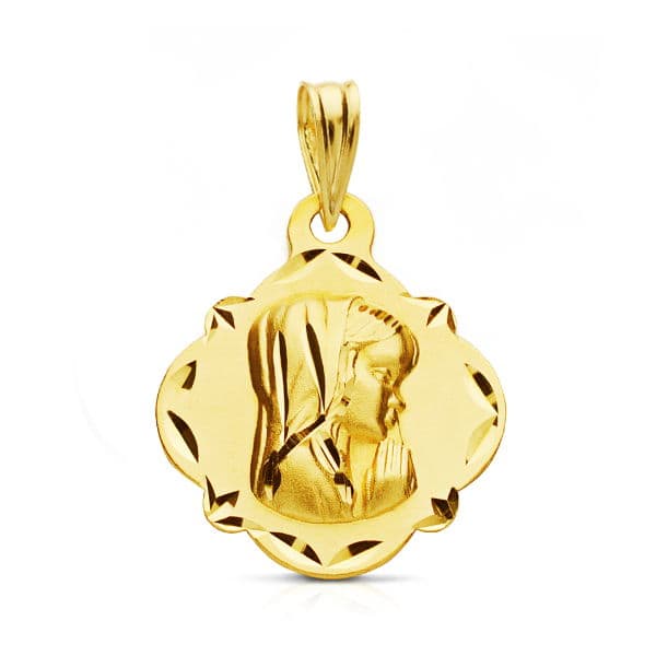 9K Jungfrau-Kind-Medaille. 19X16mm