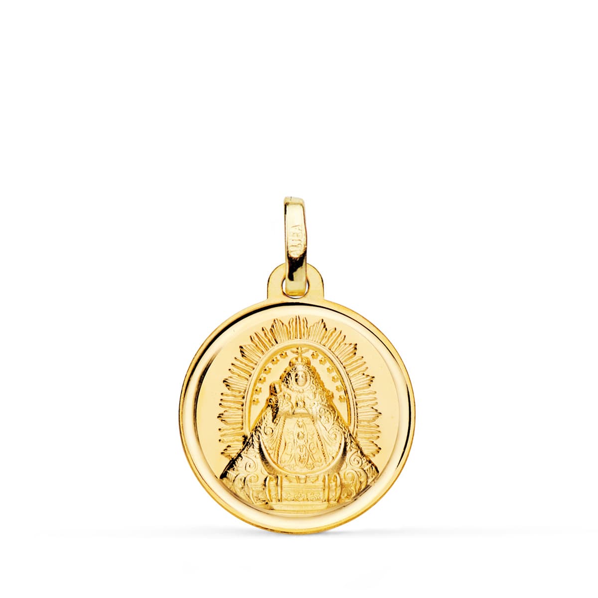 18K Gul Guld Medal Virgin 18 mm