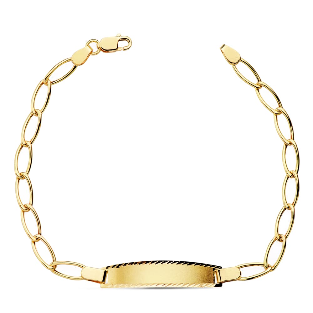 Gourmet Hollow Bilbao Armband 18 Karat Gelbgold 17 cm