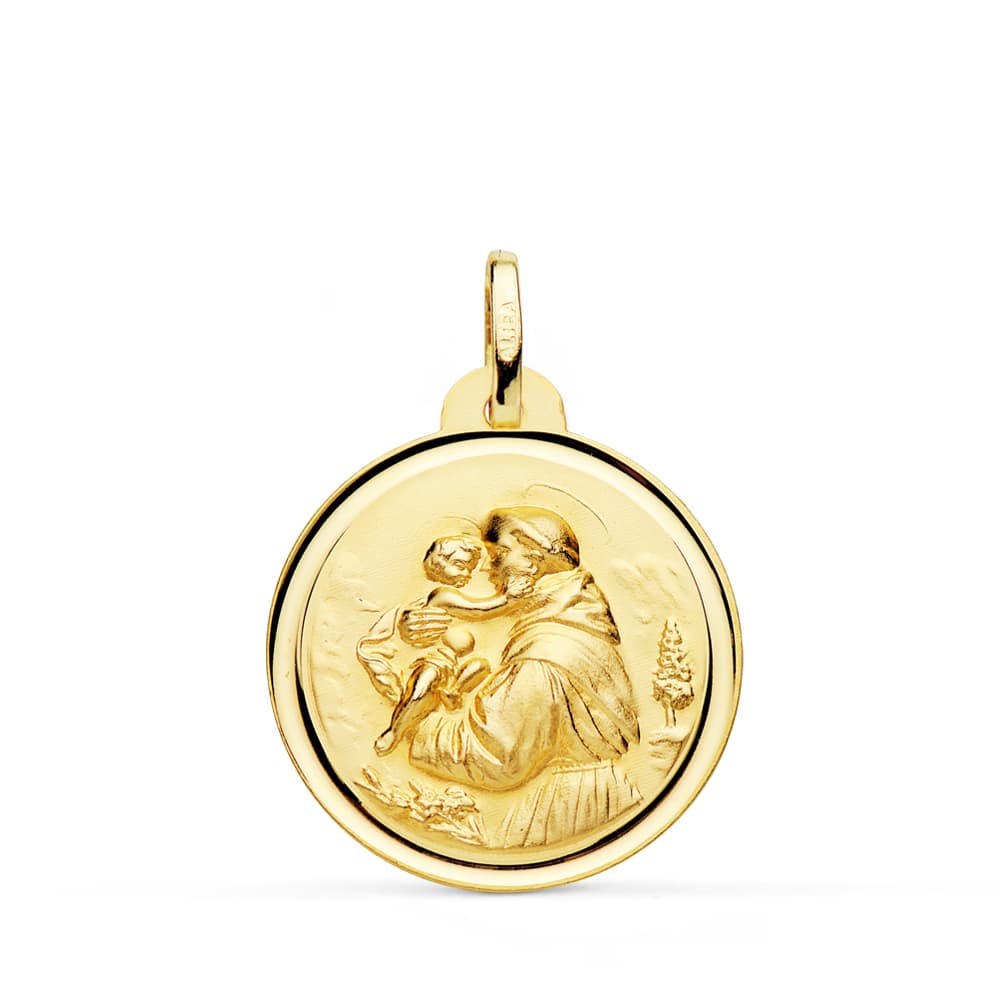 18K Saint Anthony-medalje 22MM