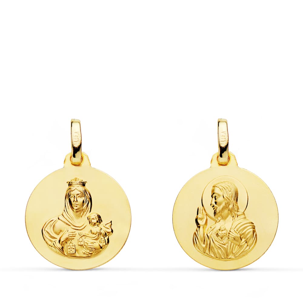 Medalla Escapulario 18K 16MM