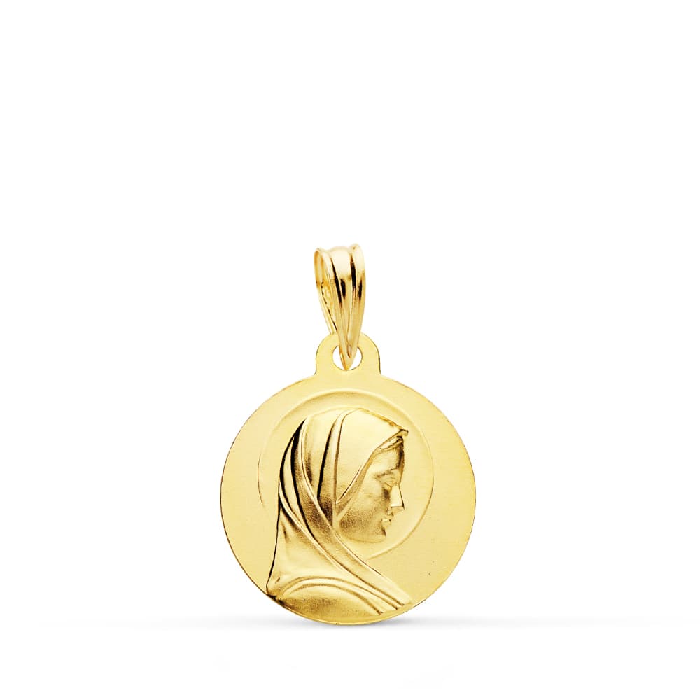 Jomfrupigemedalje 18K 16 mm