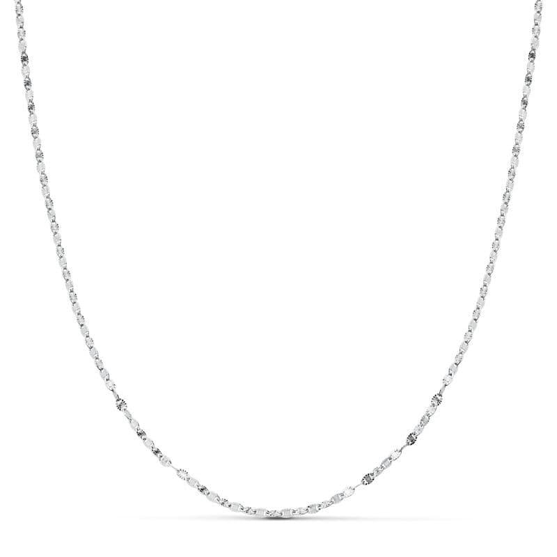 18K vitguld Diamond Marine Chain 45 Cm. 1,5 mm