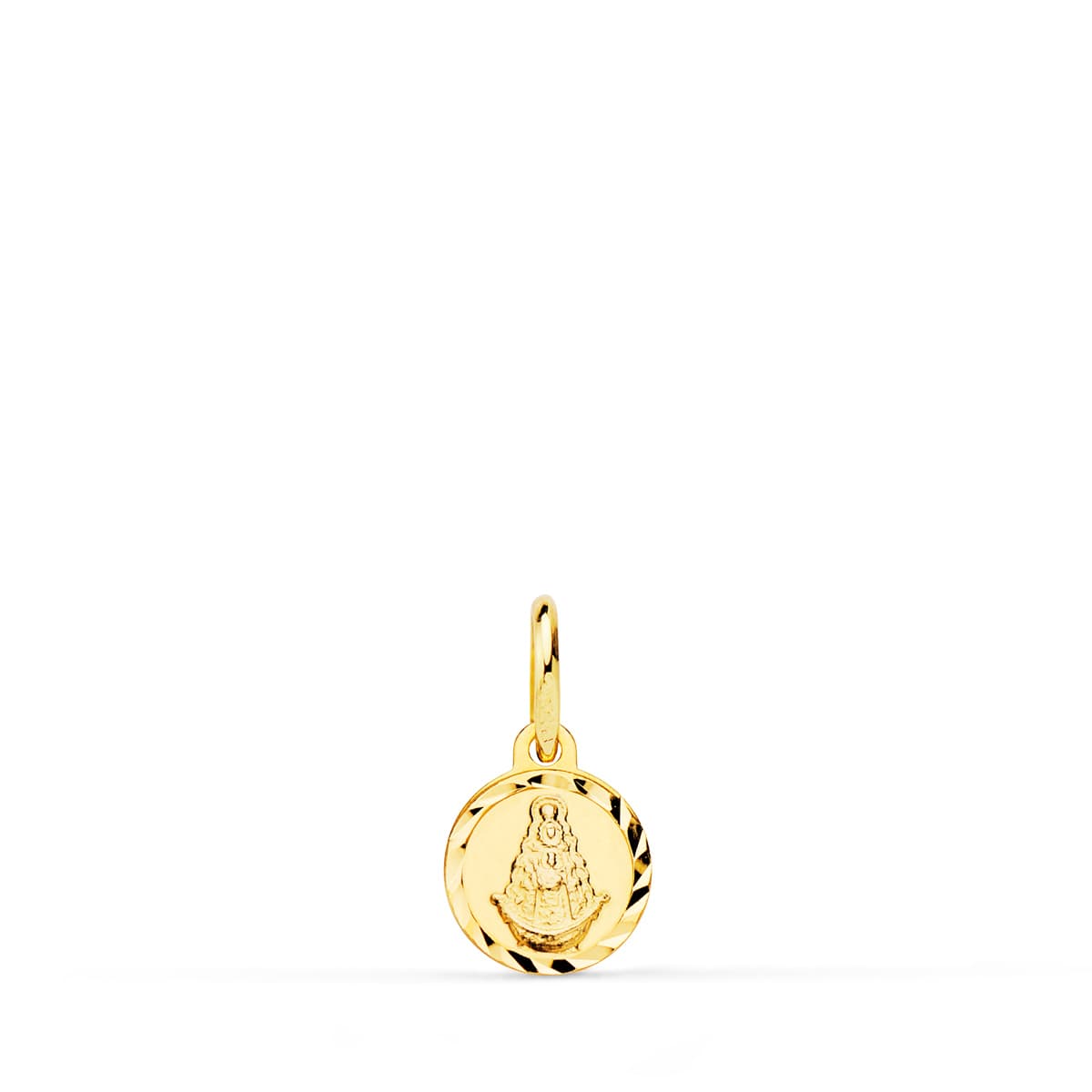 18K Medaille Mini Maagd van Rocio 8 mm