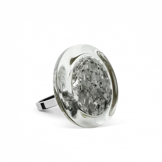 Cachou Glitter Mini - Plata - Anillo - Pylones