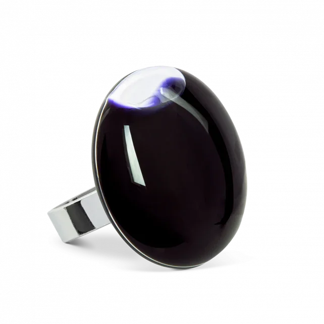 Galet Milk Medium - Negru - Inel - Pylones