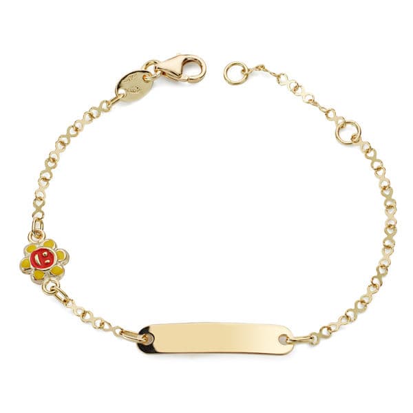 Gourmet Bracelet Or Jaune 18K Émail Soleil 145 Cm