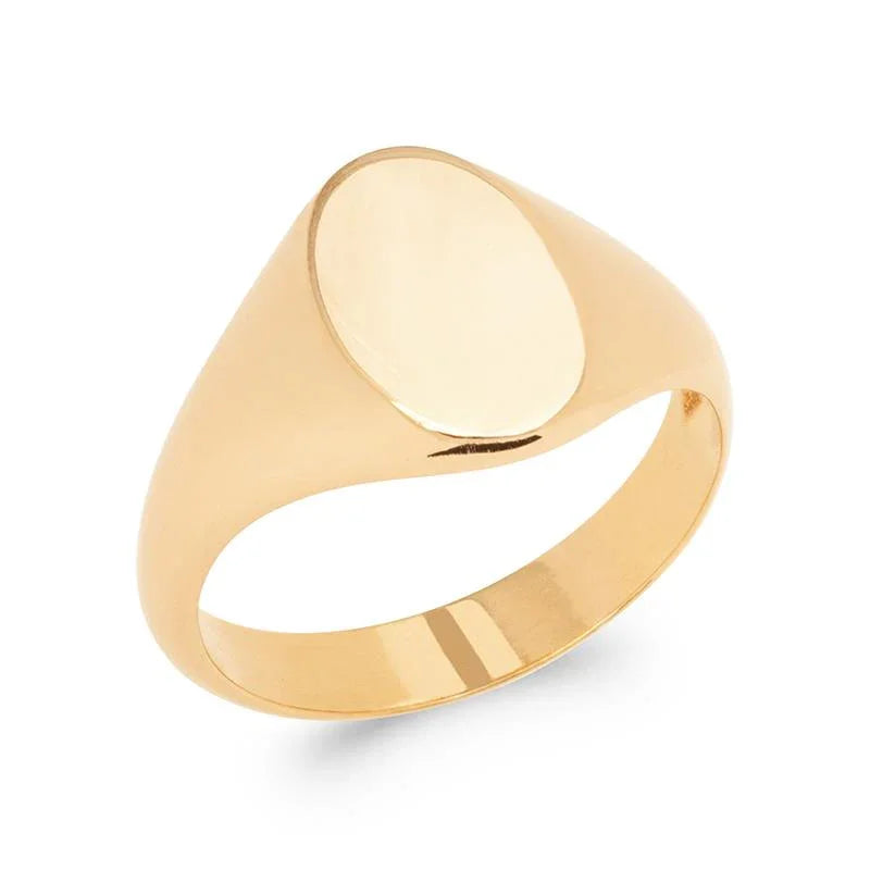 Ovaler Ring – vergoldet | Azuline