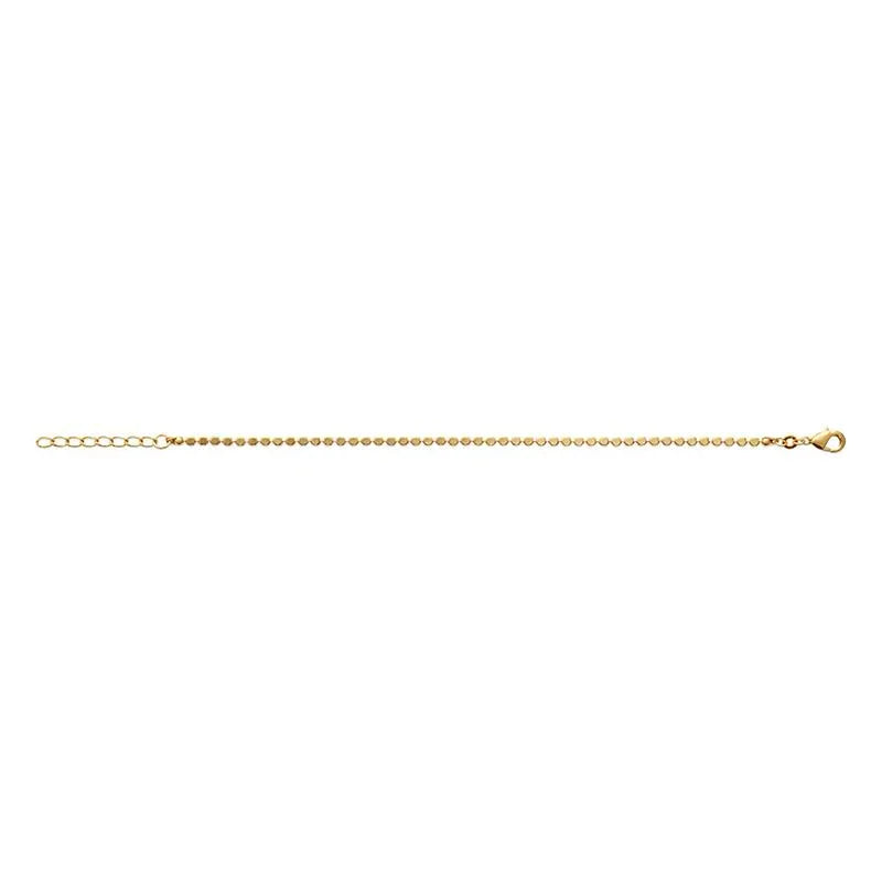 Schijf - Armband - Verguld weergave 2