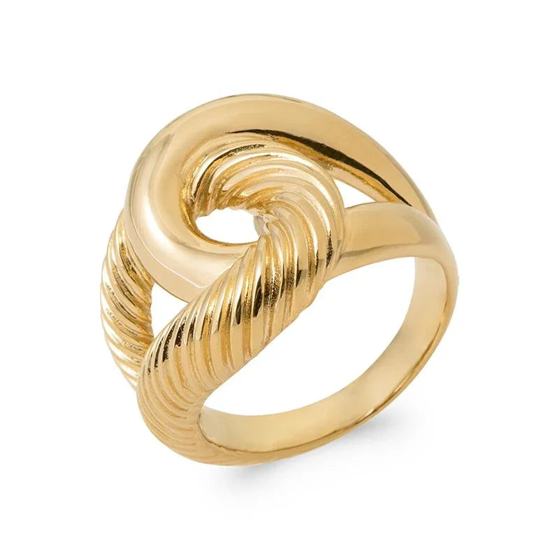Twisted Ring – Gold Plated | Azuline