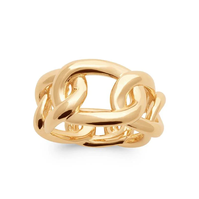 Bague Maille Plaqué Or / | Azuline vue 3