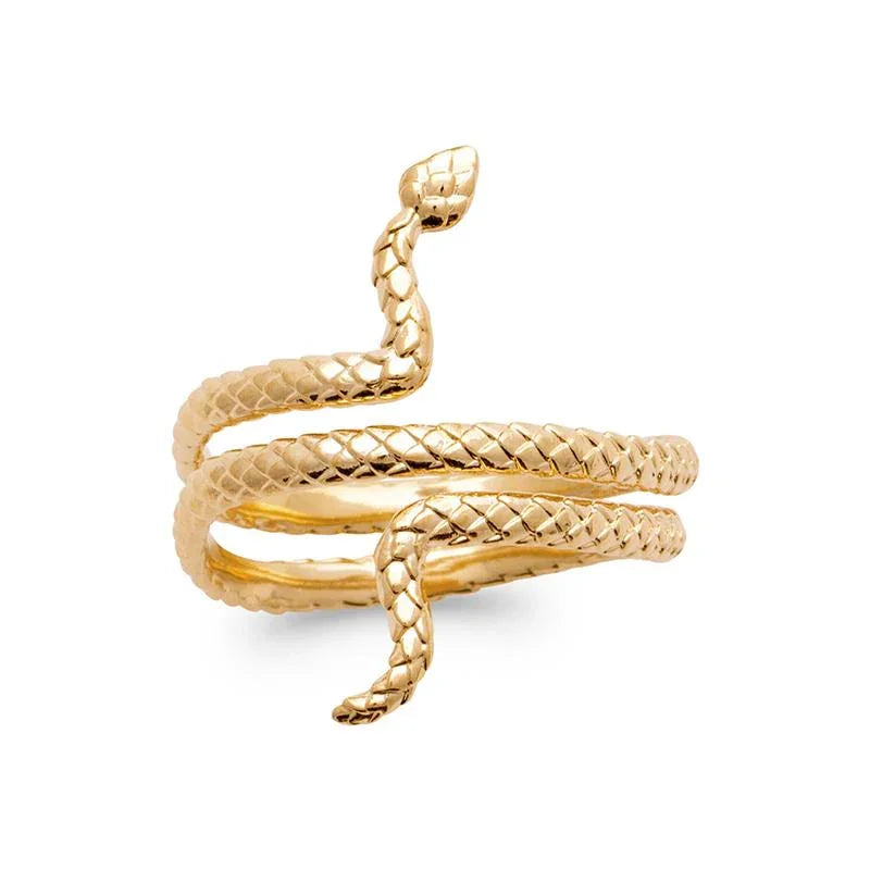 Snake Ring – Gold Plated | Azuline view 2
