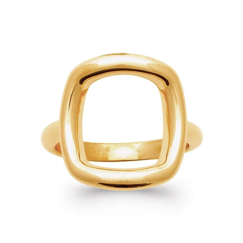 Anillo Abierto Orgánico – Chapado en Oro | Azuline ver 2