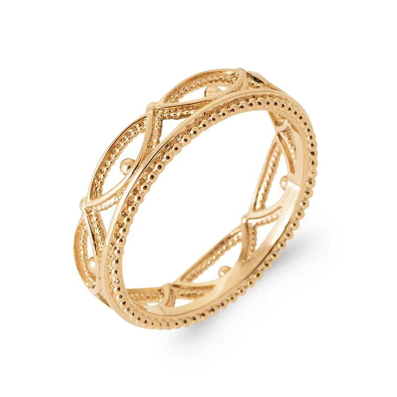 Takket ring – forgyldt | Azulin