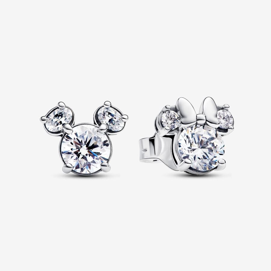 Disney - Mickey & Minnie - Silver - Pandora Earrings