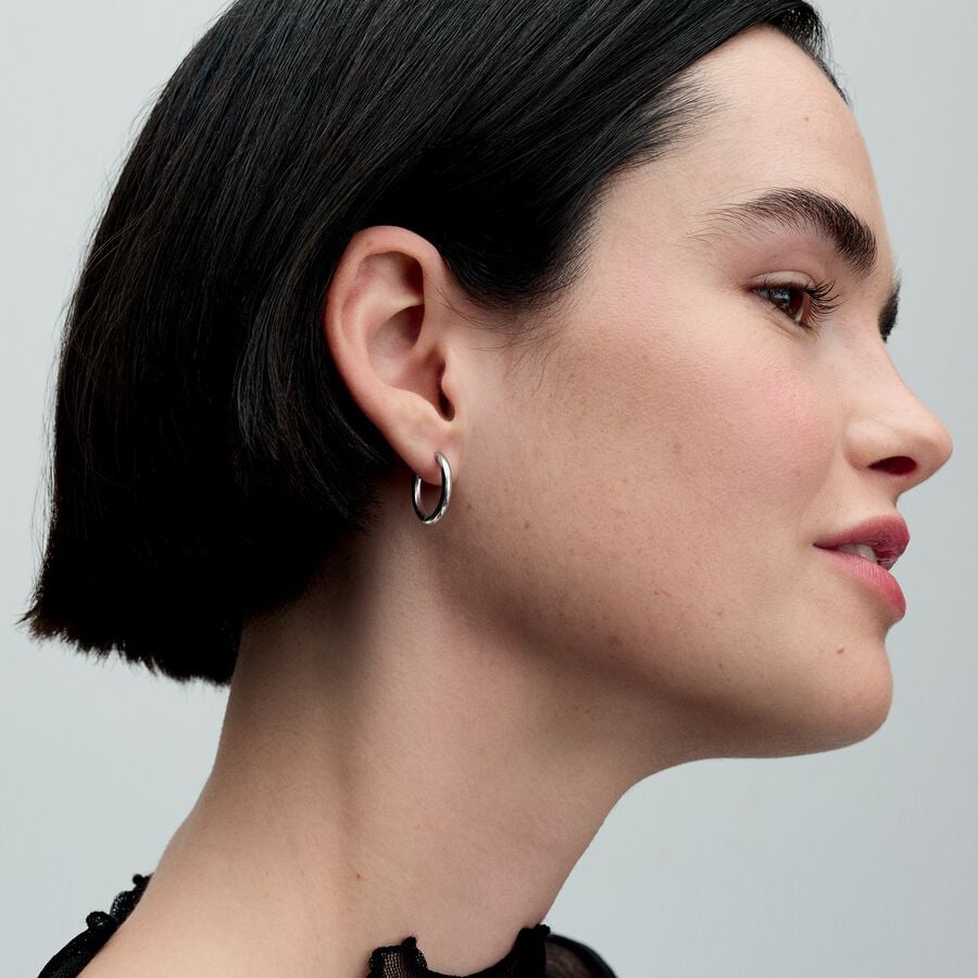 Créoles - Charm - Argent - Boucles d'oreilles Pandora