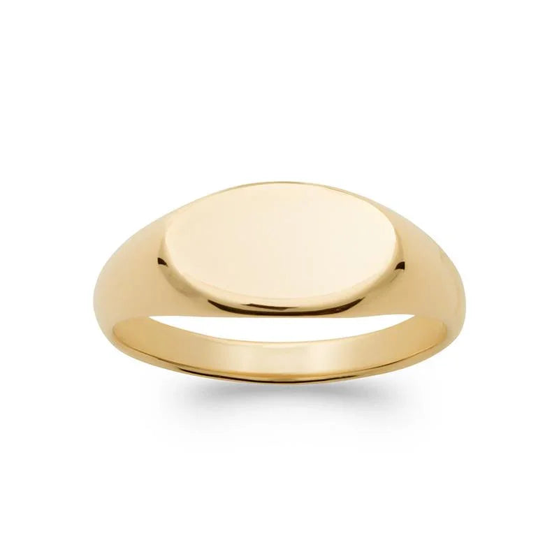 Ovale ring – verguld | Azulin-weergave 3