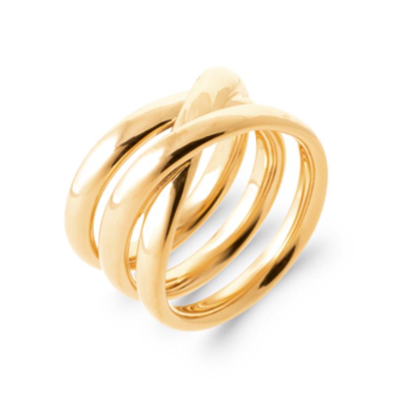 Triple Hoop Ring – Gold Plated | Azuline