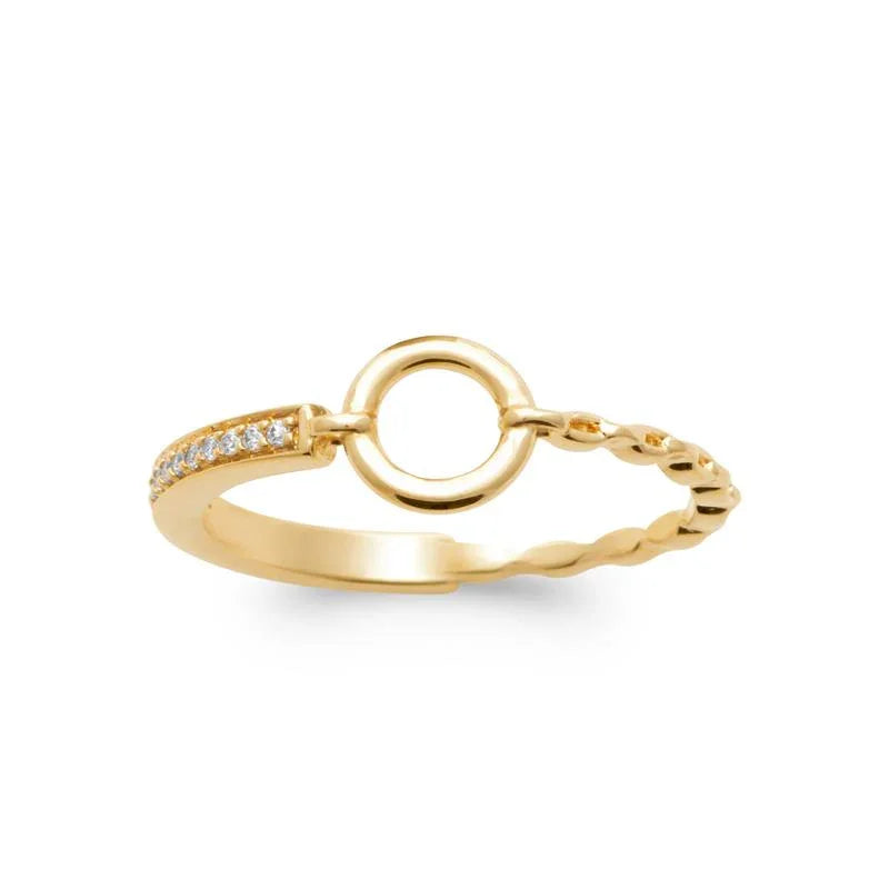 Cirkelring – Verguld | Azulin-weergave 3