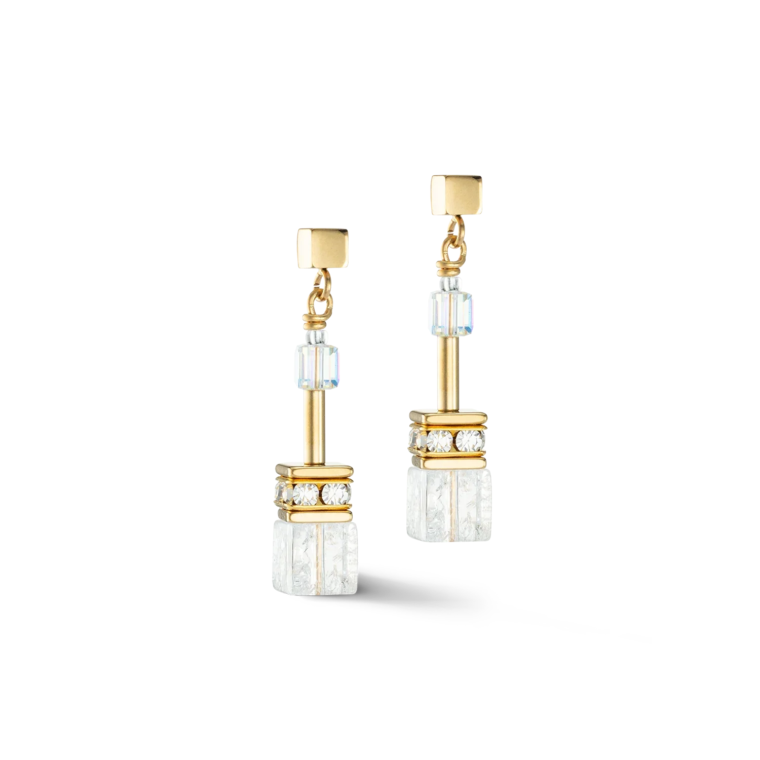 Collezione - Bianco Oro - Orecchini - Cœur de Lion