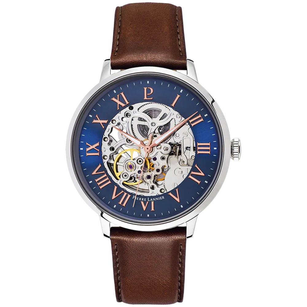 Automatico - Pelle argentata - Orologio - Pierre Lannier