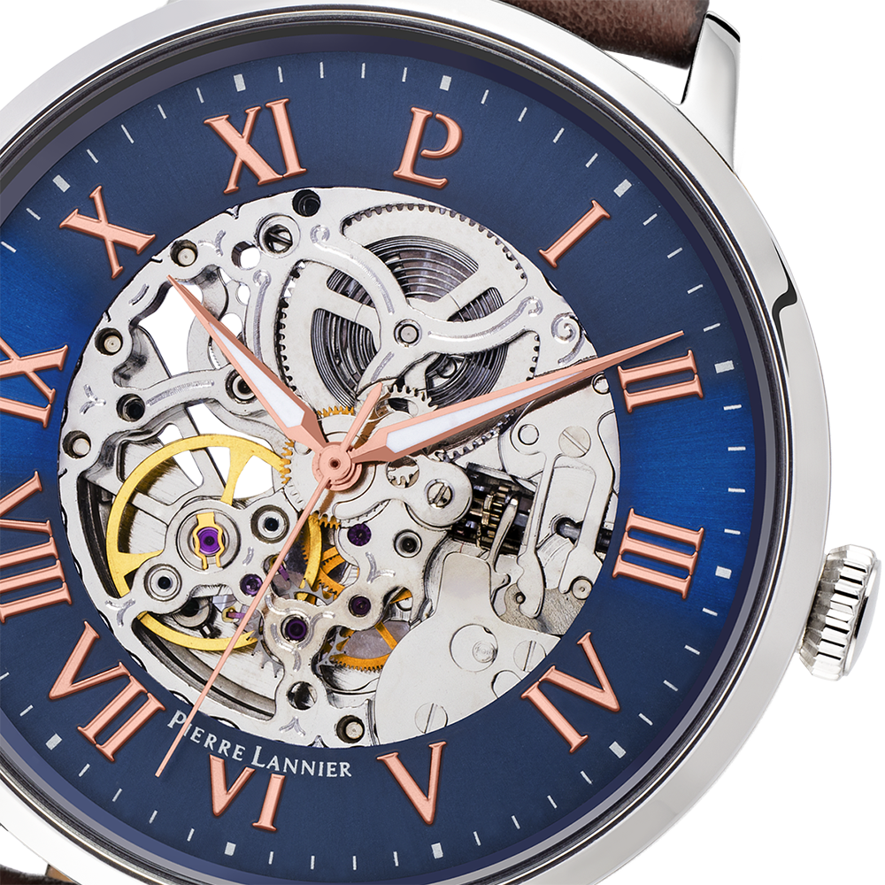 Automatic - Argenté Cuir - Montre - Pierre Lannier