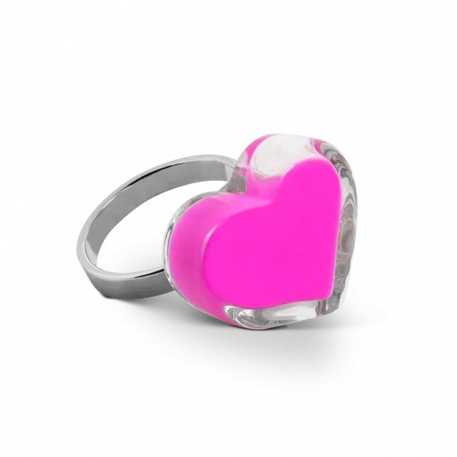 Nano Corazón de Leche - Rosa - Anillo - Pylones