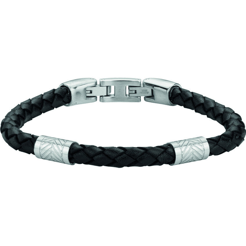 PHEBUS Zayn Men's Bracelet Cow Leather and 316L Steel 35-1214