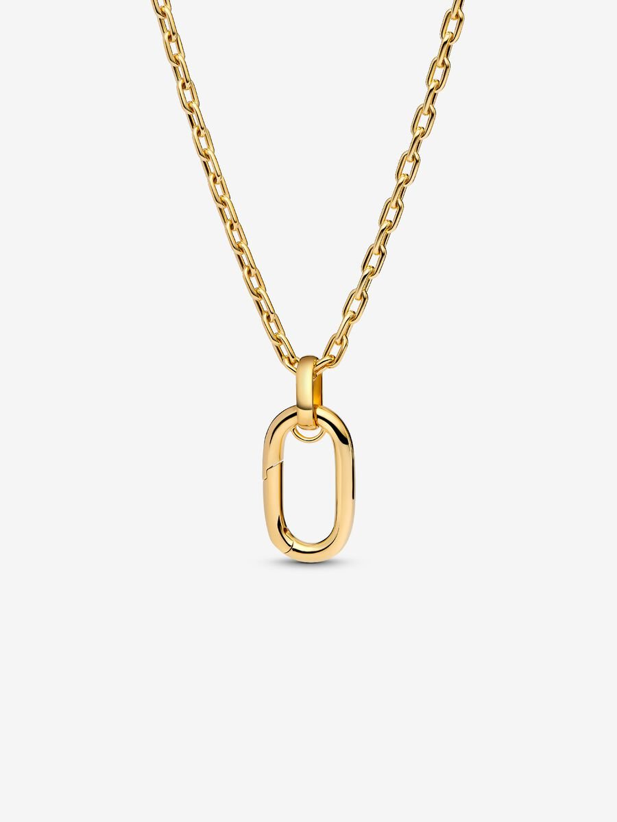 Pandora – Lange Halskette mit zu öffnenden Gliedern aus Goldmetall