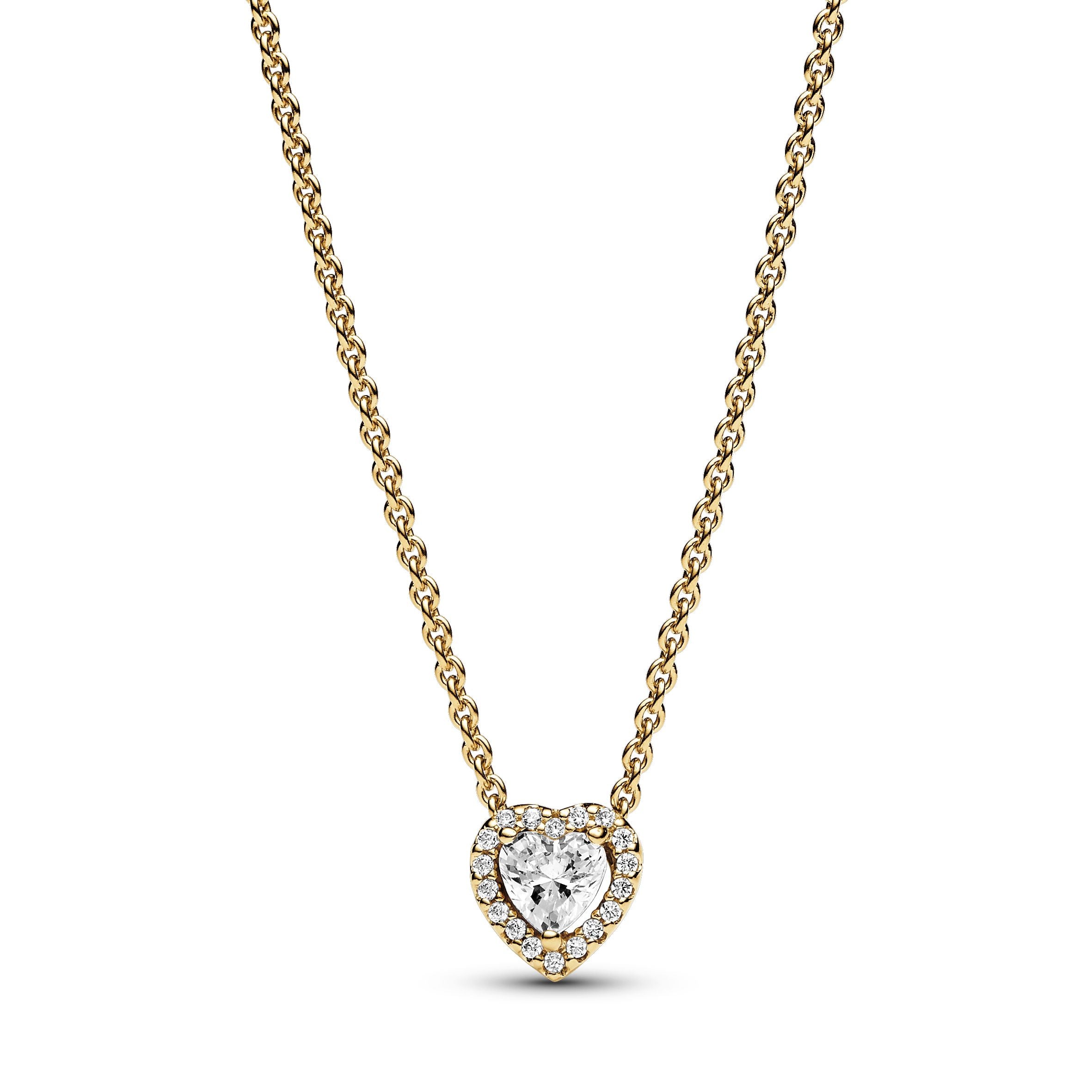 Collier Cœur scintillant doré | Pandora