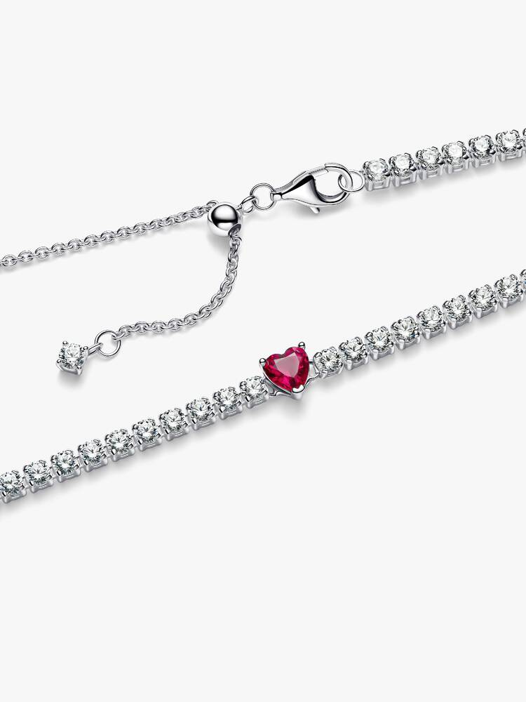 Pandora halskæde - Heart Halo Choker | 393549C01