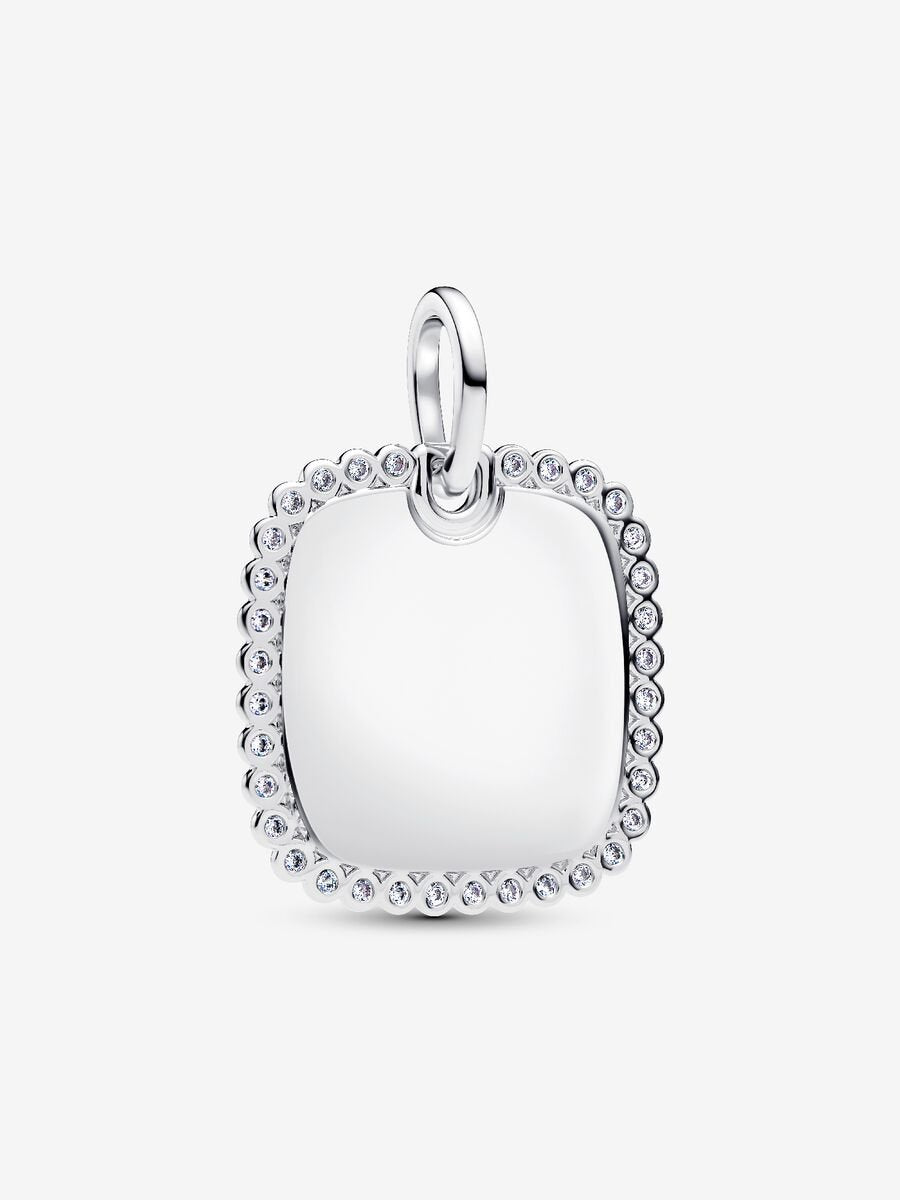 Engravable Square Medallion | Pandora