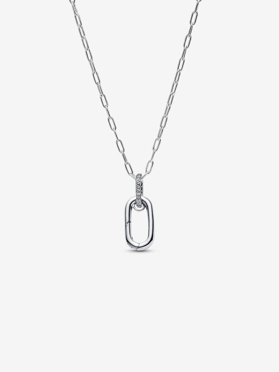 Pandora - Long Openable Link Necklace Silver