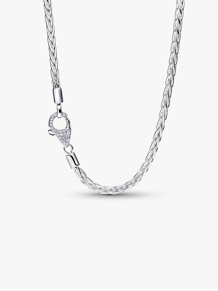 Pandora ketting - vossenstaart mesh pave-sluiting | 394463C01