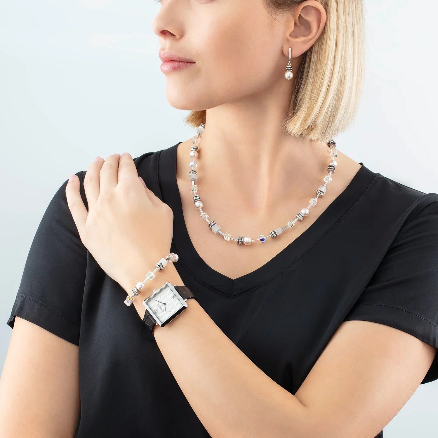 Collezione - Argento Bianco - Orecchini - Cœur de Lion vista 2