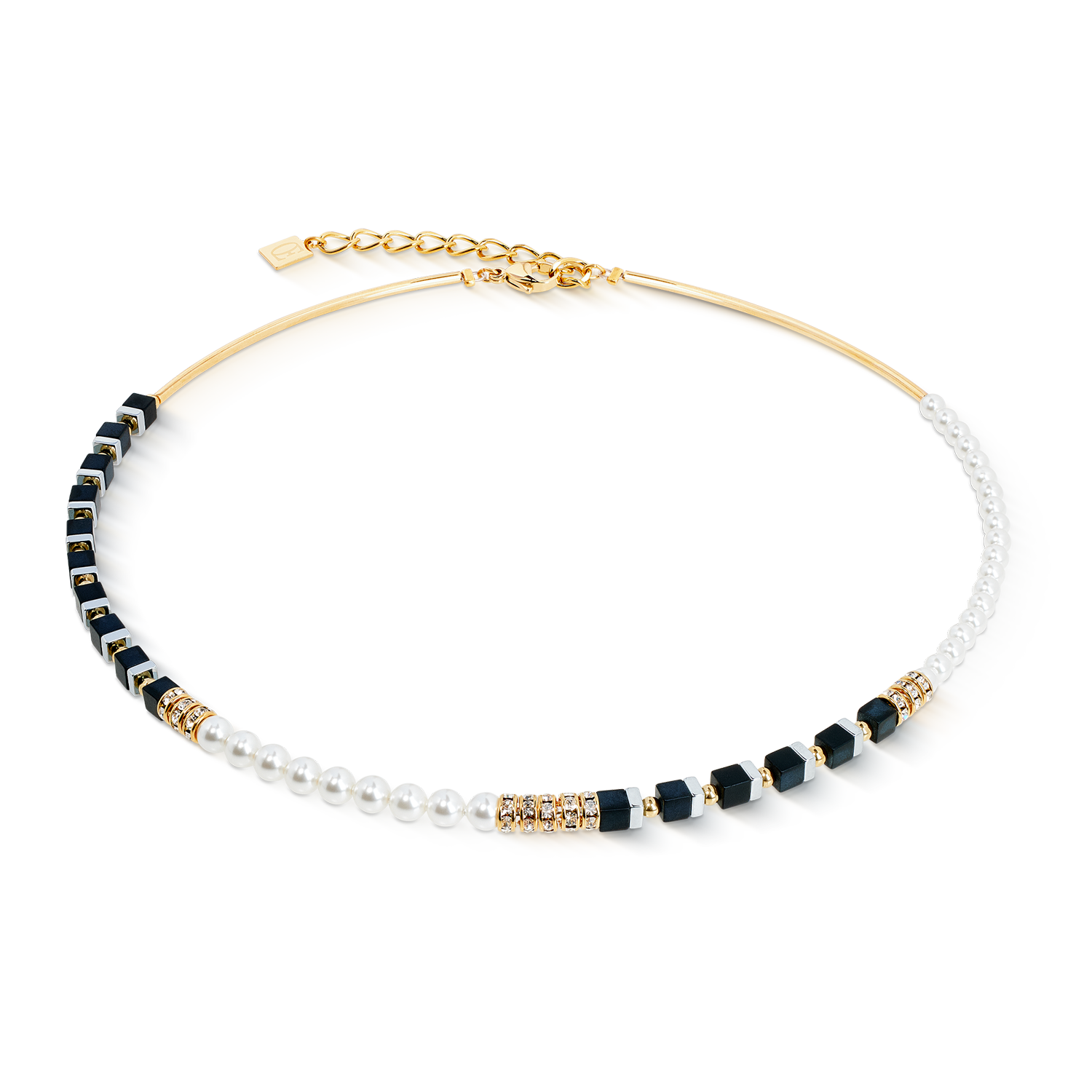 Lionheart Pearl Edition Precious Fusion Offset Μαύρο μαργαριτάρι κολιέ 4354101300