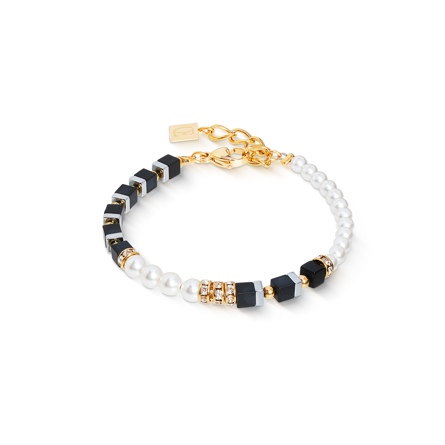 GeoCUBE Precious Fusion Lionheart karkötő ofszet fekete-gyöngy 4354301300